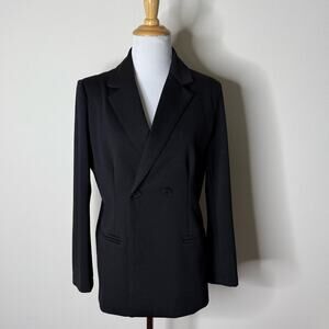Exlura Black Double Breasted Blazer